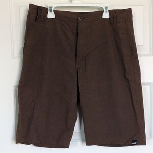 Vans Dark Brown Relaxed Fit Shorts